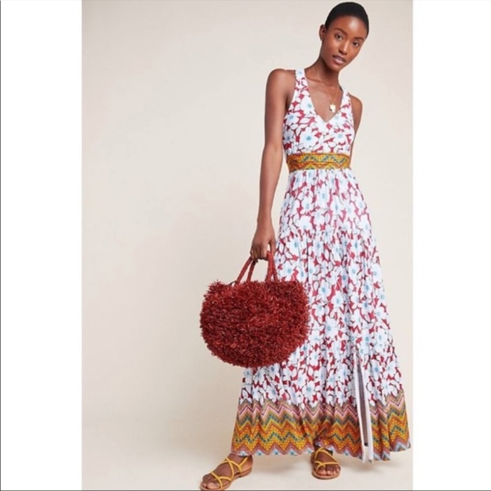 Maeve Anthropologie Auden maxi dress